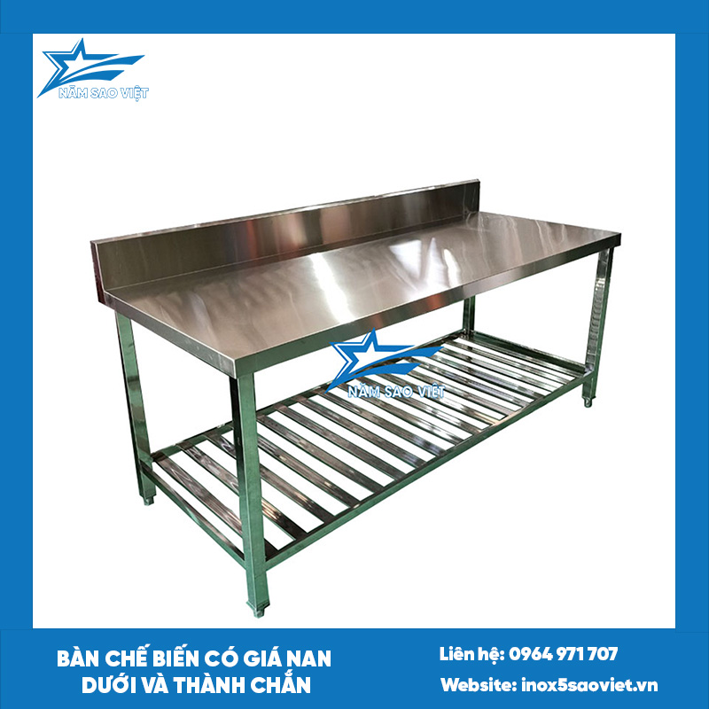 BÀN CHẾ BIẾN CÓ GIÁ NAN DƯỚI VÀ THÀNH CHẮN