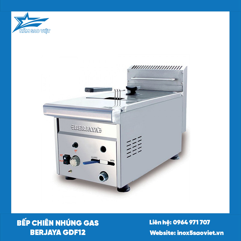 Bếp chiên nhúng gas Berjaya GDF12