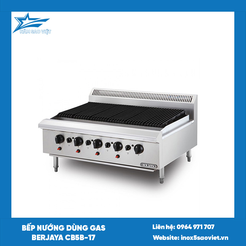 Bếp nướng dùng gas Berjaya CB5B-17