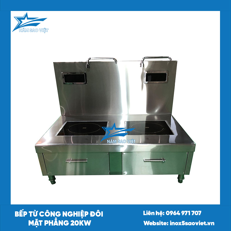BẾP TỪ CÔNG NGHIỆP ĐÔI BẰNG 20KW