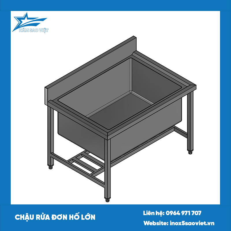 CHẬU RỬA ĐƠN HỐ LỚN