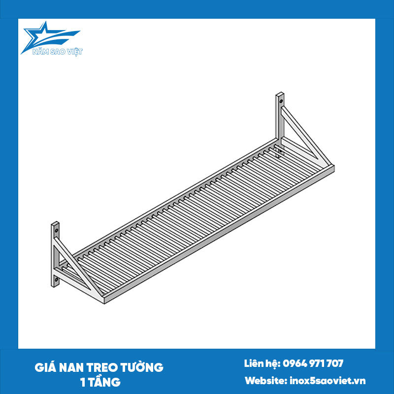 GIÁ NAN TREO TƯỜNG 1 TẦNG