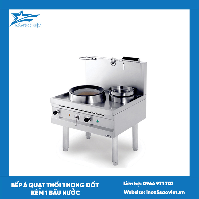 BẾP Á QUẠT THỔI 1 HỌNG ĐỐT KÈM 1 BẦU NƯỚC