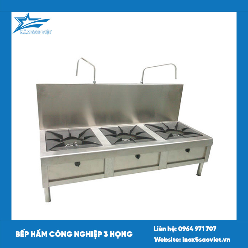 Bếp hầm công nghiệp 3 họng