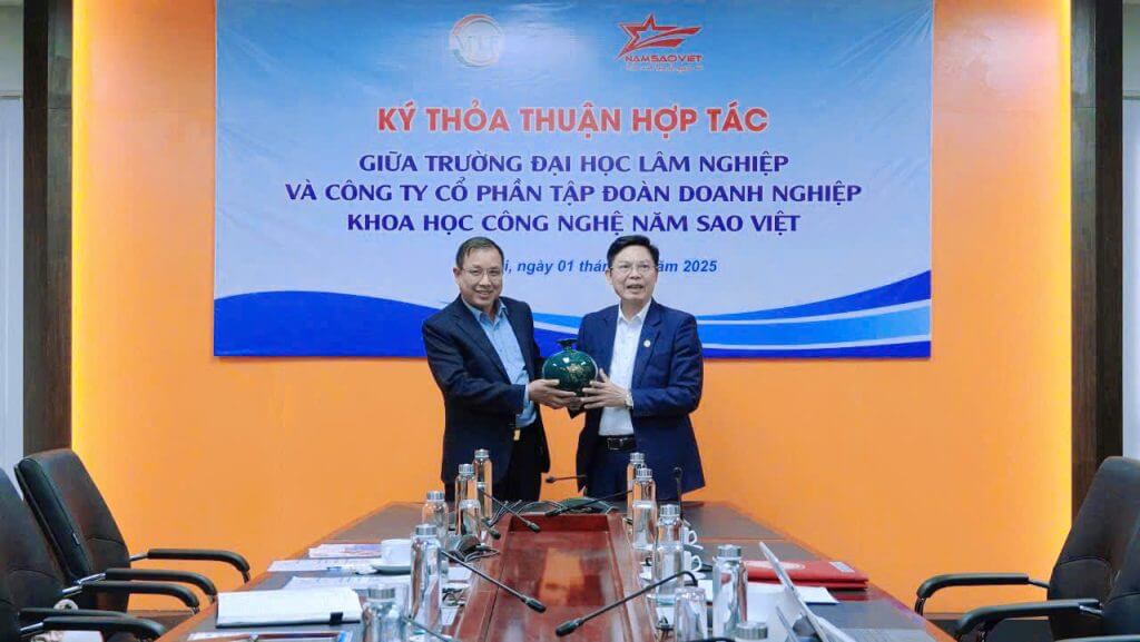 Sự hợp tác chiến lược giữa Tập đoàn Doanh nghiệp KHCN Năm Sao Việt và Trường Đại học Lâm nghiệp 