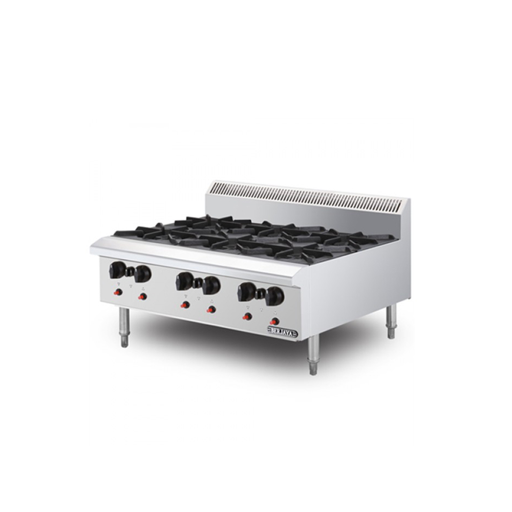 Bếp &#226;u 6 họng d&#249;ng gas Berjaya OB6-17