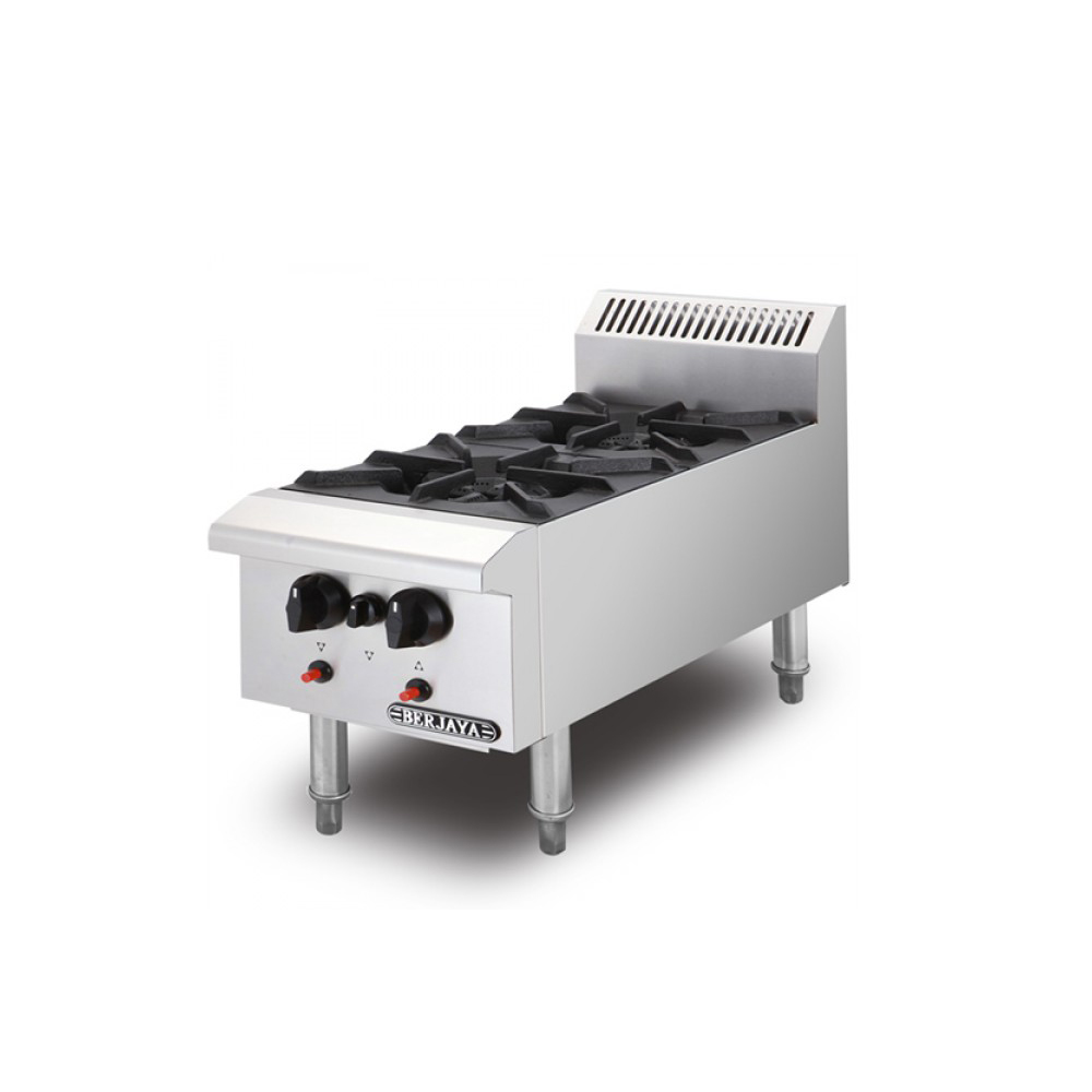 Bếp &#226;u 2 họng d&#249;ng gas Berjaya OB2-17