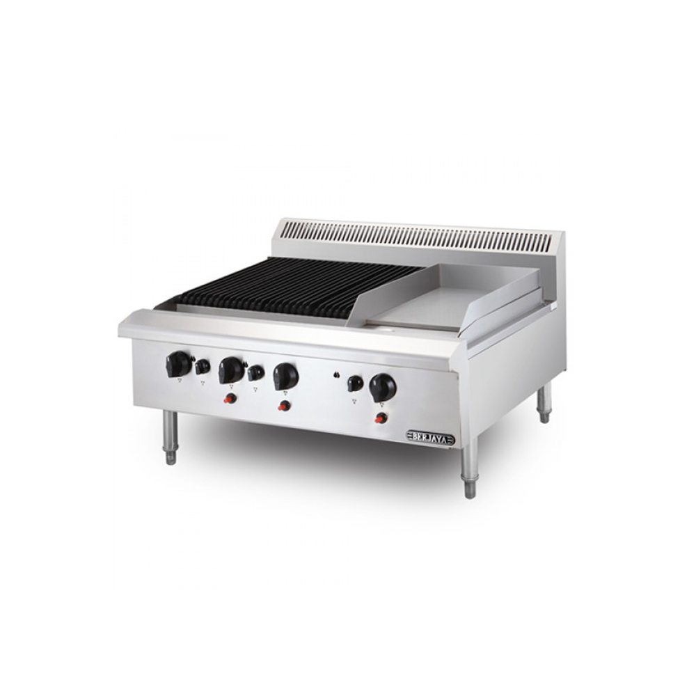 Bếp nướng c&#243; chi&#234;n phẳng Berjaya CB3BGG1B-17
