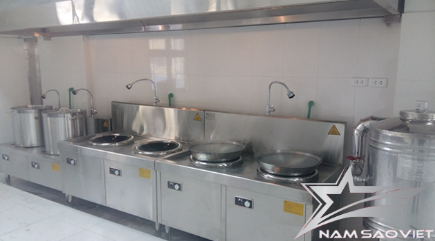 Năm Sao Việt thi công lắp đặt khu vực bếp Tổng Công ty 789/Bộ Quốc Phòng